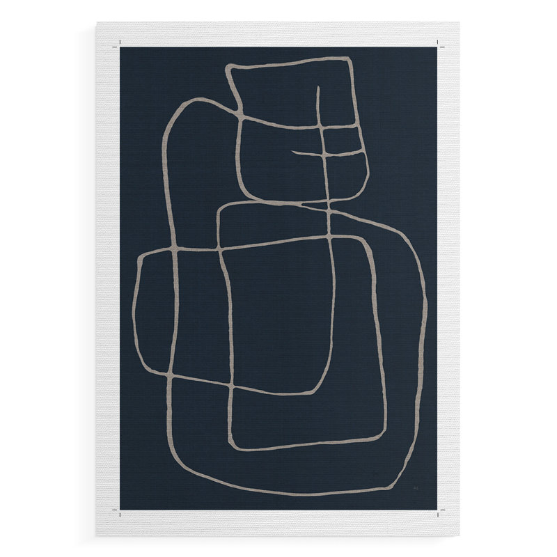 Shapes and Night Sky II - Impression sur toile seulement - NON-CADRE, H 48 po x l 32 po