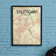 Stuttgart City Map - No Frame Print-1206372106