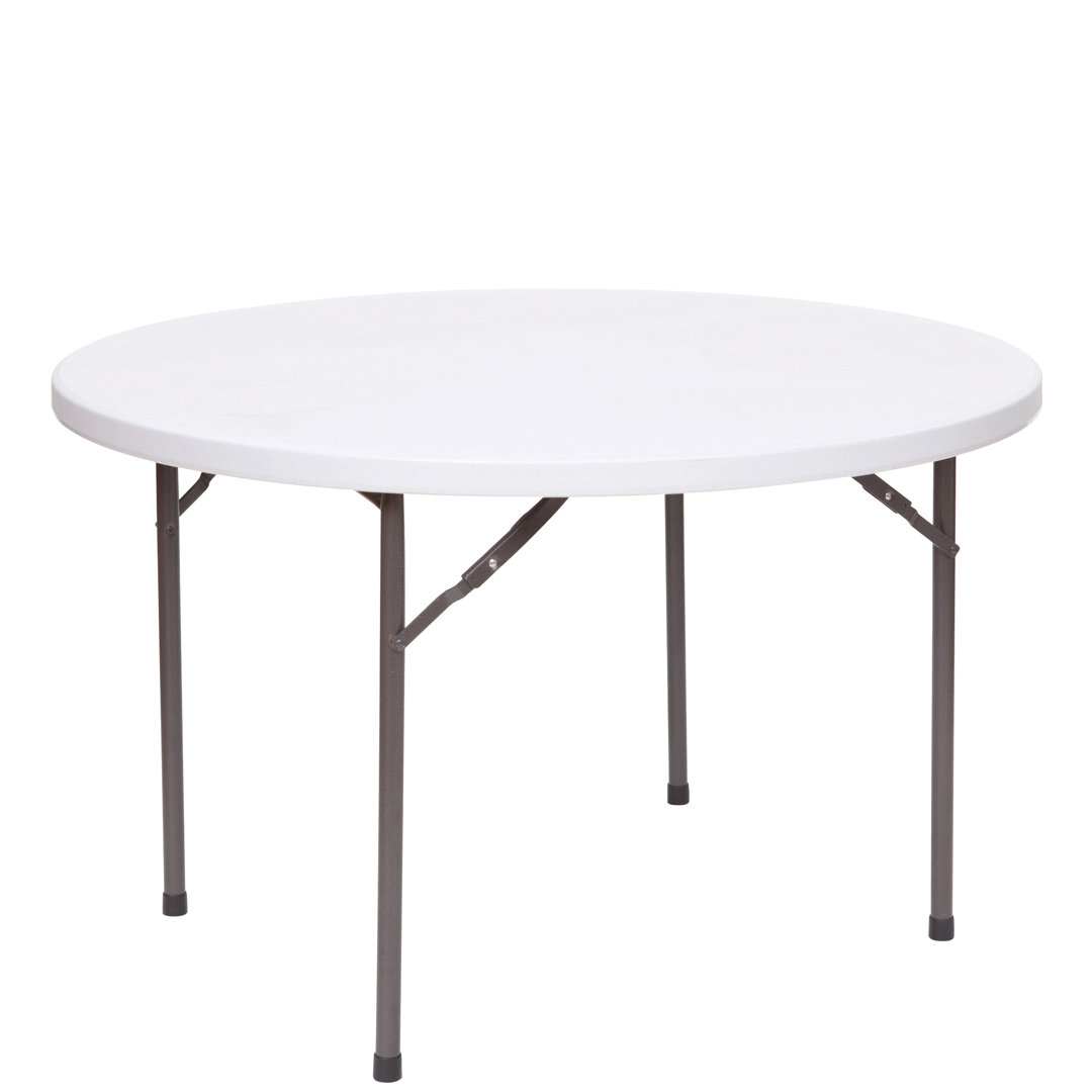 Rhinolite Plastic Circular Portable Folding Table PRE Sales 