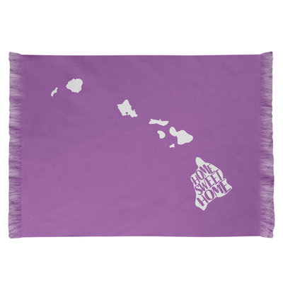 Tapis de la surface mauve hawaii