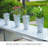 8 Pcs 12 Inch Large Galvanized Metal Vases Farmhouse French Flower Bucket Vases for Cut Flowers for Home Decor and Wedding Table Centerpiece Decorations (Large Silver)-2110628466-2110628468