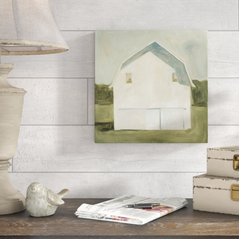 «Serene Barn VI» par Emma Scarvey - reproduction d'art sur toile, H 14 po x l 14 po x P 2 po
