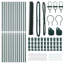 Vidaxl Fence With Posts PVC-Coated Steel-116798125-116798127
