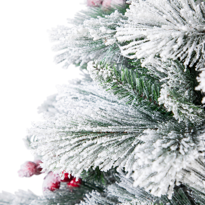 Full Flocked Fairfield Fir Artificial Christmas Tree - 6.5' -Unlit