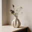 Vase décoratif en céramique blanche, joli petit vase à fleurs blanches pour la décoration intérieure, vases décoratifs en céramique de style bohème d'inspiration nordique moderne