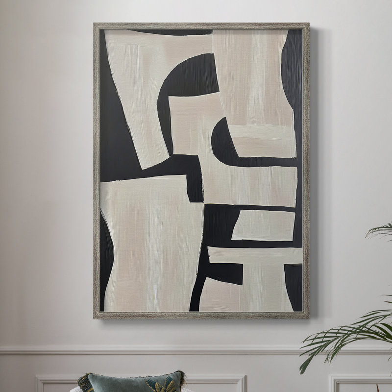 ABSTRACT Series, impression encadrée en bois massif, H 21 po x l 17 po