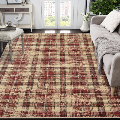 Tapis moderne lavable Buffola pour le salon Tapis neutre Tapis antidérapant