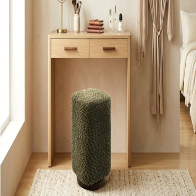 Tabouret de coiffeuse pivotant à 360 °, fauteuil de maquillage rembourré, repose-pieds d'appoint moderne pour chambre à coucher, salon