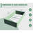6X3X1.5Ft Galvanized Raised Garden Bed-626940331-626939989