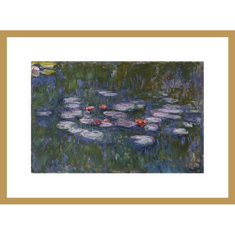 Nymphéas (nénuphars) par Claude Monet, impression giclée sur cadre, H 16,13 po x l 21,75 po