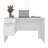 White 2-Drawer Desk with 1 Lockable