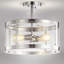 Plafonnier semi-encastré suspendu tambour 15 po 2 lumières Pinkney-589486604