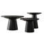 22 po Table de bout ronde en bois avec canapé et table d'appoint