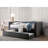 Upholstered Pine Daybed with Trundle Bed-1409080479
