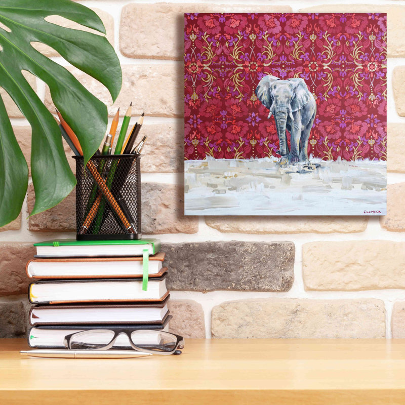 «Elephant» par Alana Clumeck, estampe numérique sur toile, H 12 po x l 12 po x P 0,75 po