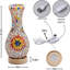 Lampe de table en verre colorée faite à la main-1843724623
