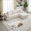 3 Seater Corduroy Modular Corner Sofa with Storage