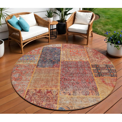 Tapis rond lavable 8 po
