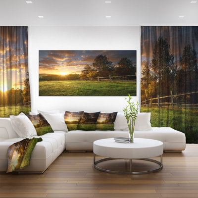 «Fence Ranch at Sunrise», reproduction de photo