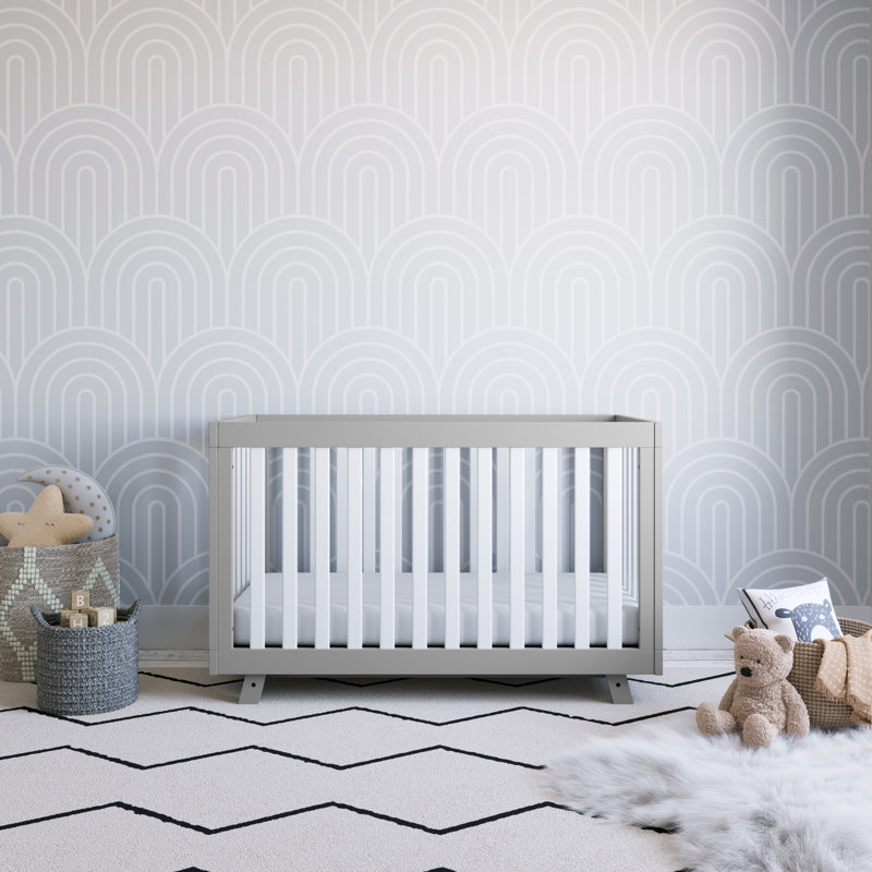 Lit de bébé convertible 3-en-1 Beckett, Bois flottant, Lit à barreaux