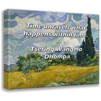 Astoria Grand Gallery Wrapped Canvas By Tsering Wangmo Dhompa: "Time unravels what happens within tim