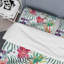 Ensemble de housse de couette en microfibre rouge / vert / blanc 3 pièces