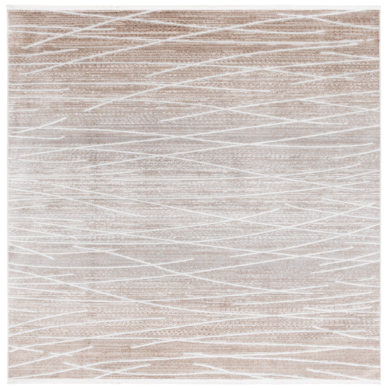 Tapis abstrait Candelario Performance, Carré 6 pi 7 po