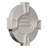 20"H x 29"W Horizontal Oval Gable Vent Louvre with Flat Trim and Keystones