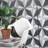 Luv Tender Grey 8-in Encaustic Matte Porcelain Wall & Floor Tile