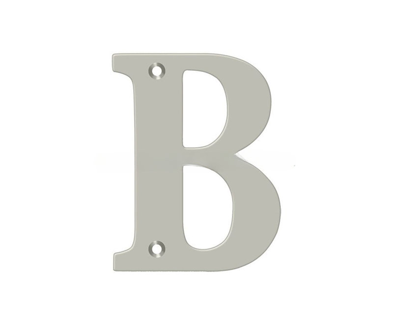 4" H Brass House Letter, Lifetime Brass, F