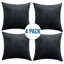 Embossed Quilted Chevron Decorative Cushion Cases - Set of 4 Modern Couch & Bed Décor Velvet Throw Pillow Covers -1445369873