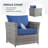 Darihanna 8 Piece Rattan Sectional Seating Group with Cushions-558387383