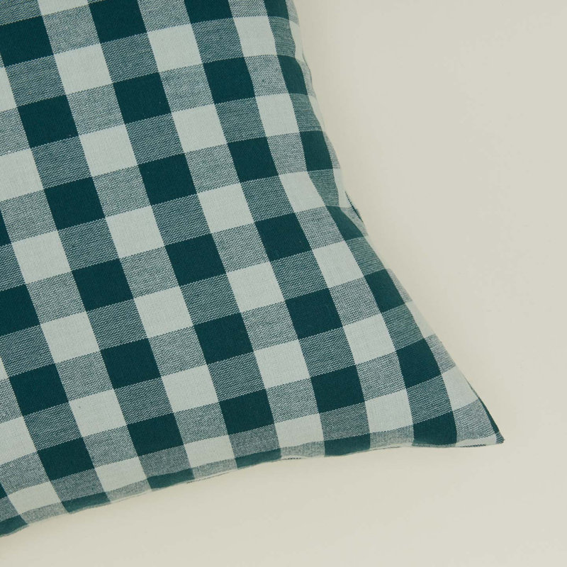 Essential Square Pillow Cover & Insert, Sky/Peacock