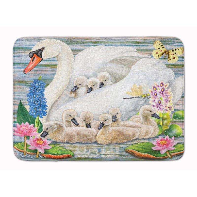 Tapis pour salle de bain Mother Swan