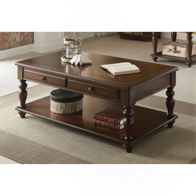 Table basse, noyer avec plateau relevable