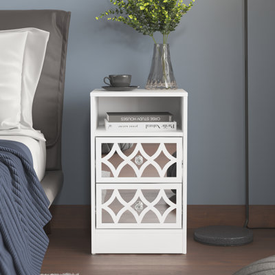 Bowen Adreille 2 Drawer Bedside Table