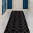 Custom Size Runner Rug Choose Your Length Hexagon Trellis Design Blackcolor-327083203