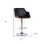 Chaise de bar pivotante en similicuir et fer 44 po-1969614741