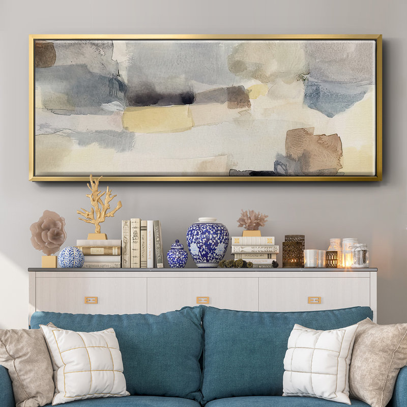 Eventide Sunset I - Framed Canvas, 8" H x 20" W