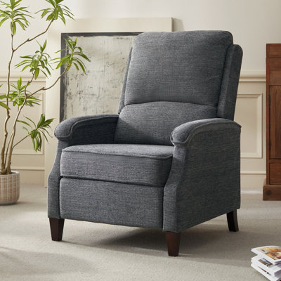 Upholstered 30.3'' Wide Push-Back Manual Single Recliner Chair for Living Room