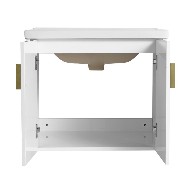 Meuble-lavabo mural avec lavabo, 24"