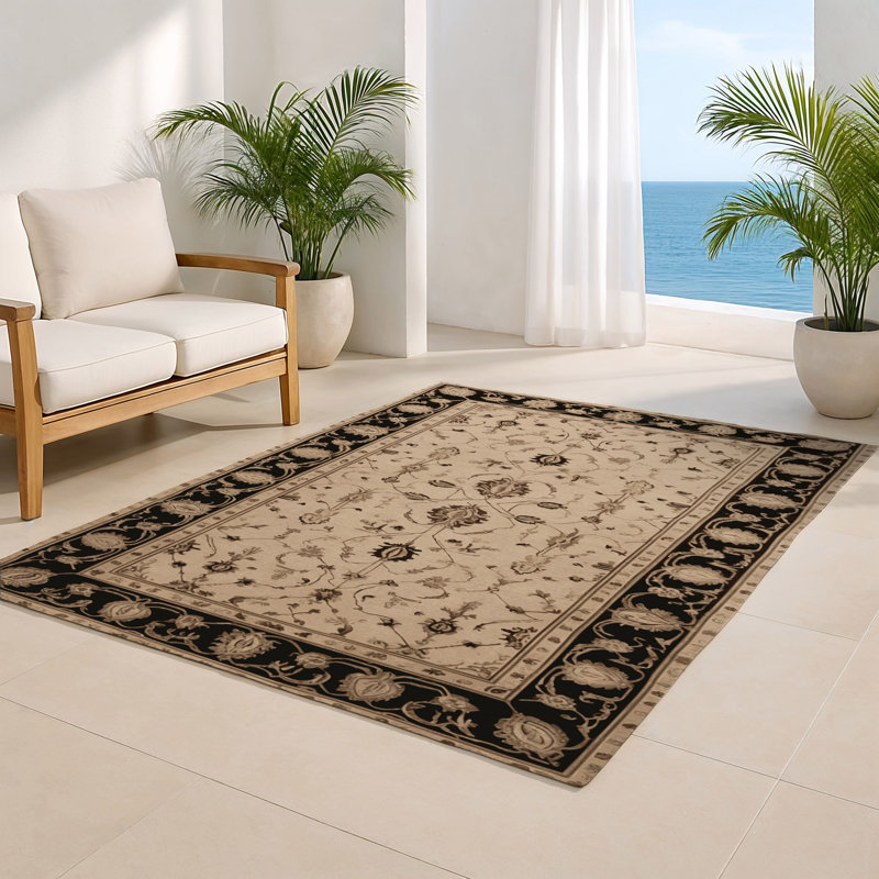 Tapis d'intérieur et d'extérieur brun français, Rectangle 4pi x 6 pi