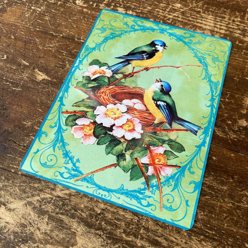 Handmade Wall Decor on Metal, 25cm H x 20cm W