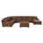 Simili cuir brun foncé