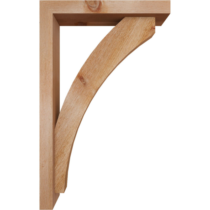 Support de bloc Thorton avec entretoise décalée, 32 x 20, Cèdre rouge occidental de l 4 po (scié brut)