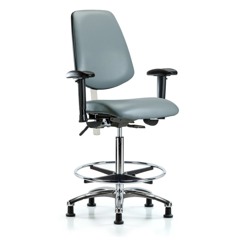 Lakie Vinyl Task Chair, Gray