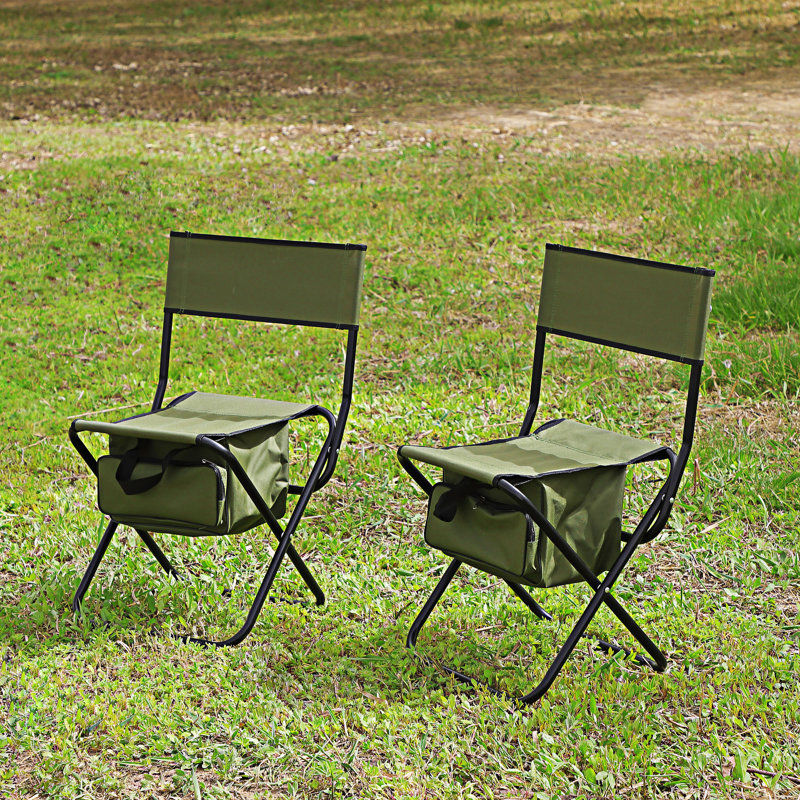 Ensemble de 2 chaises pliantes pour l'extérieur