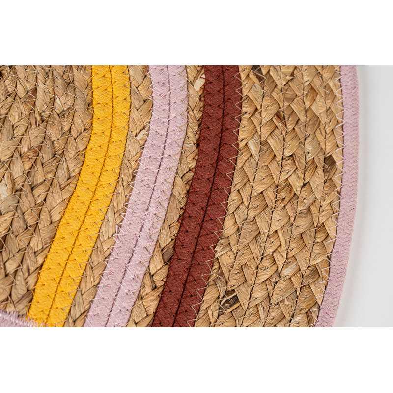 Water Hyacinth Cotton Rope Arc Novelty Placemat