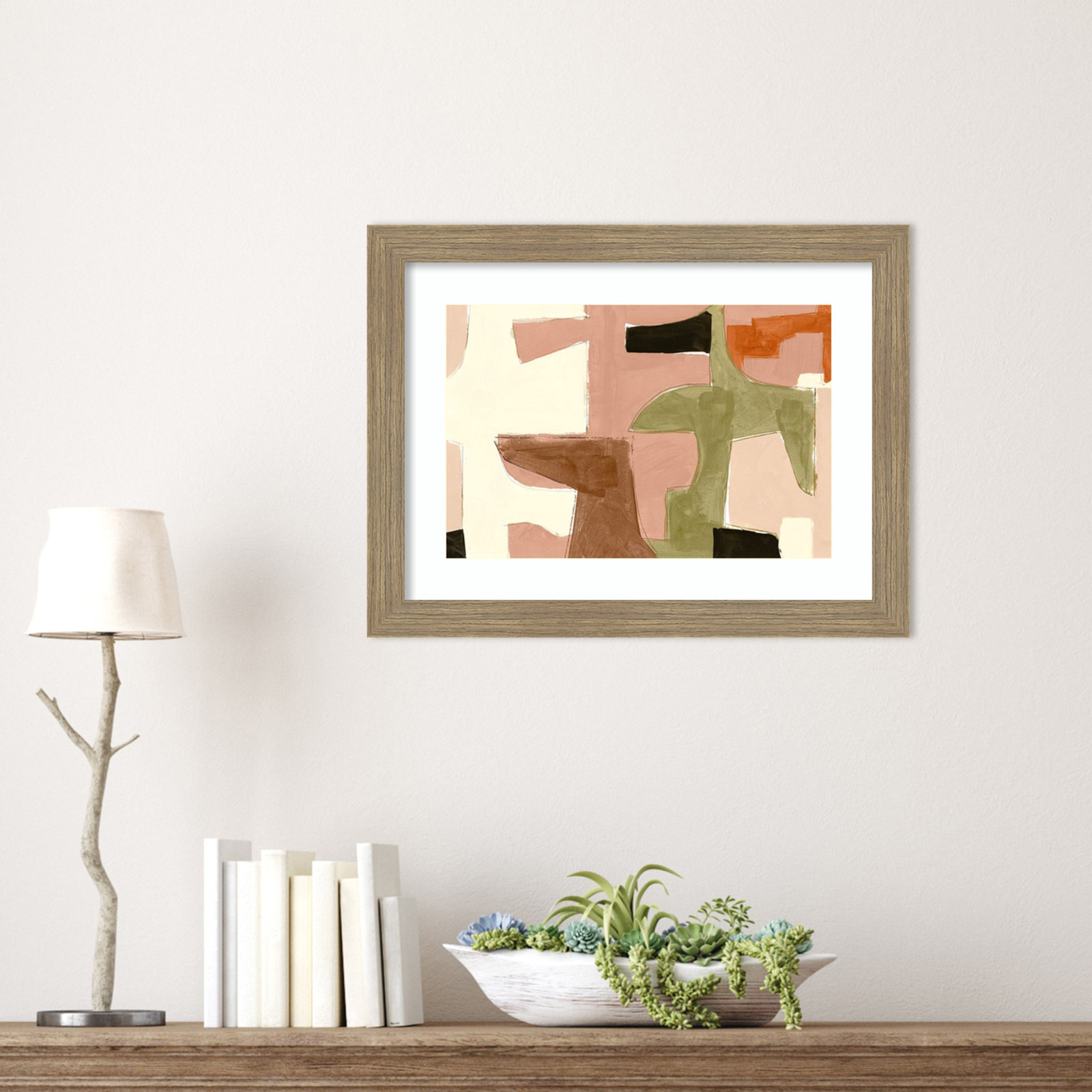 New Jigsaw I Print by Cartissi, 14" H x 18" W, Brown