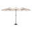 14.8 Ft Khaki Outdoor Sunshade Umbrella - Double Sided Frame Construction Rectangular Garden Convenient Operation For Poolside-1358226936